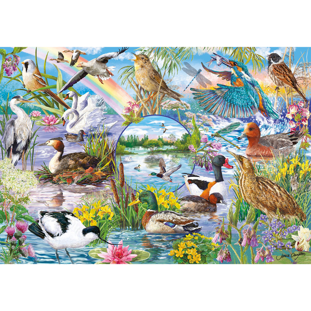 RSPB: Wings in the Wild - 4 x 500 Piece Jigsaw Puzzles (Gibsons)