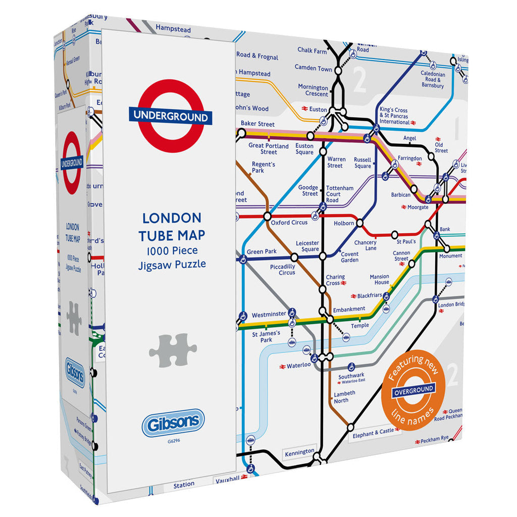 TFL London Underground Map – 1000 Piece Jigsaw Puzzle (Gibsons)