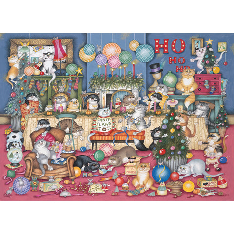 Artwork: Feline Festivities – 1000 Piece Jigsaw Puzzle (Gibsons)