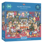 Feline Festivities – 1000 Piece Jigsaw Puzzle (Gibsons)
