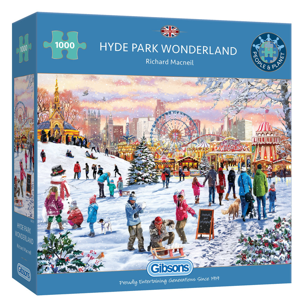 Hyde Park Winter Wonderland – 1000 Piece Jigsaw Puzzle (Gibsons)
