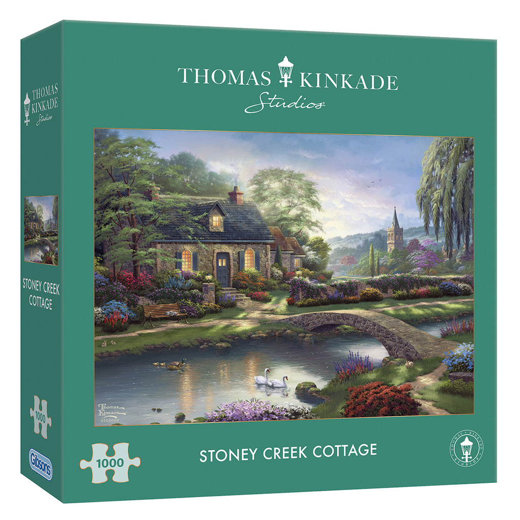 Stoney Creek Cottage by Thomas Kinkade – 1000 Piece Jigsaw Puzzle (Gibsons)