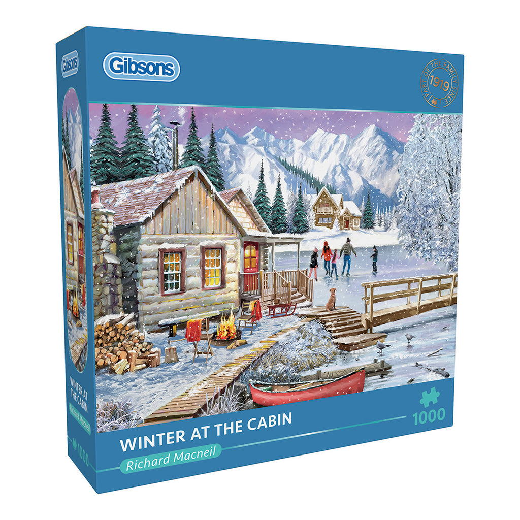 Winter at the Cabin – 1000 Piece Jigsaw Puzzle (Gibsons)