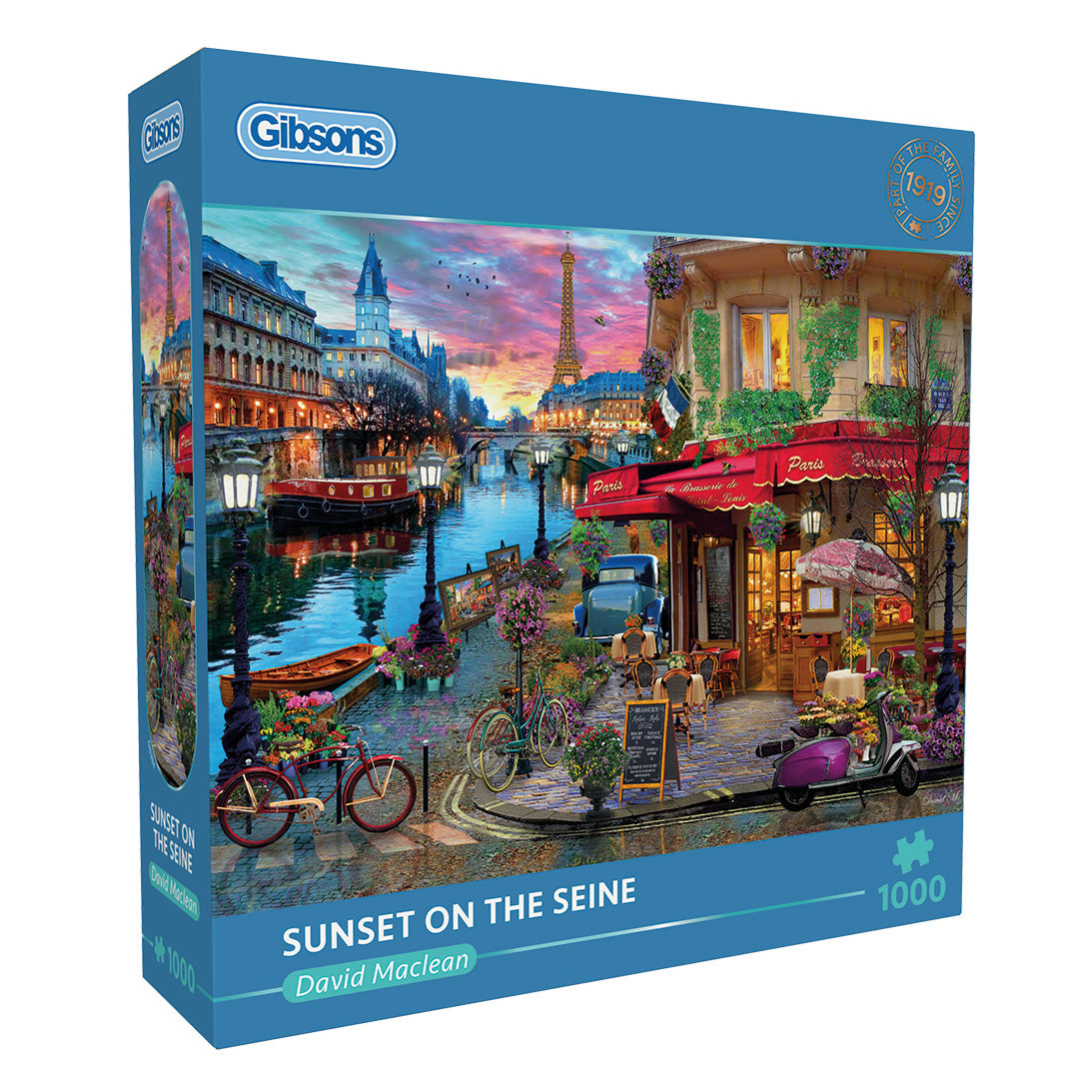 Gibsons - Sunset on the Seine - 1000 Piece Jigsaw Puzzle