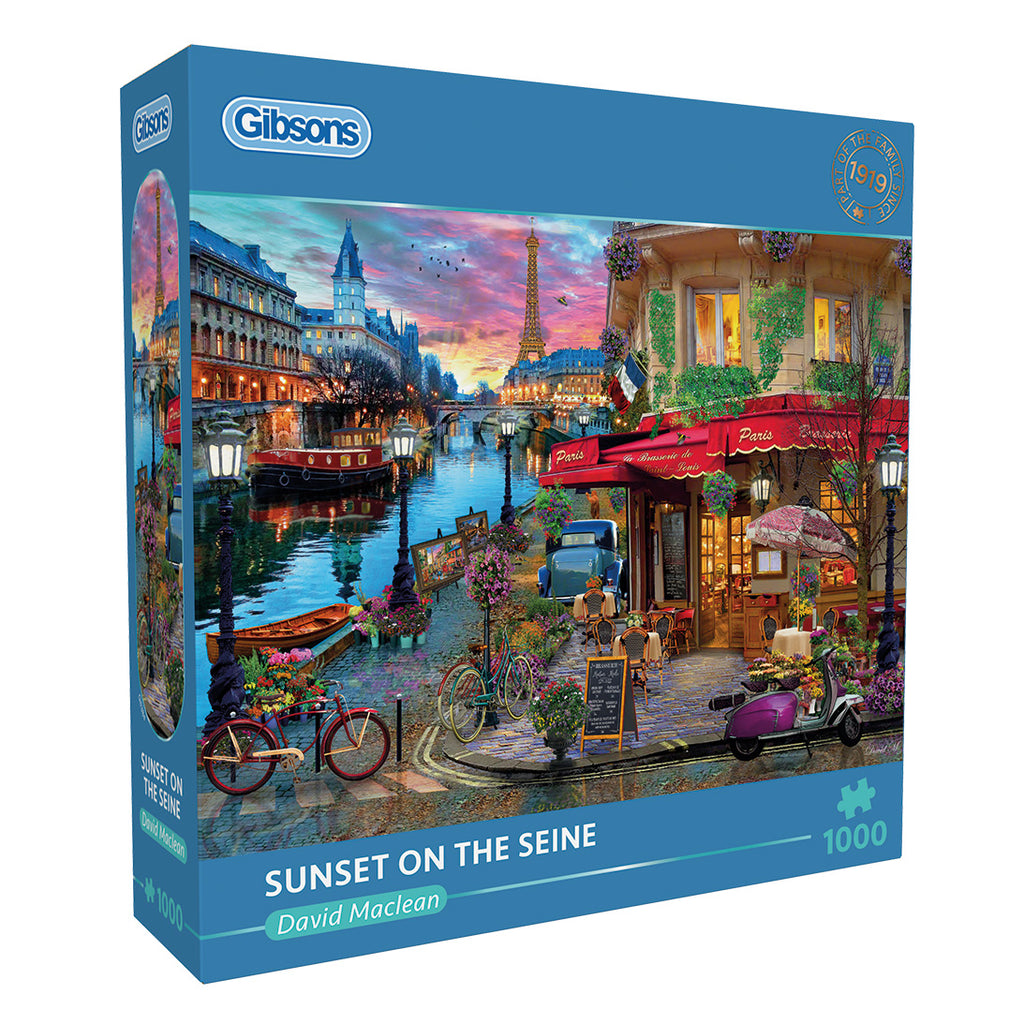 Sunset on the Seine – 1000 Piece Jigsaw Puzzle (Gibsons)