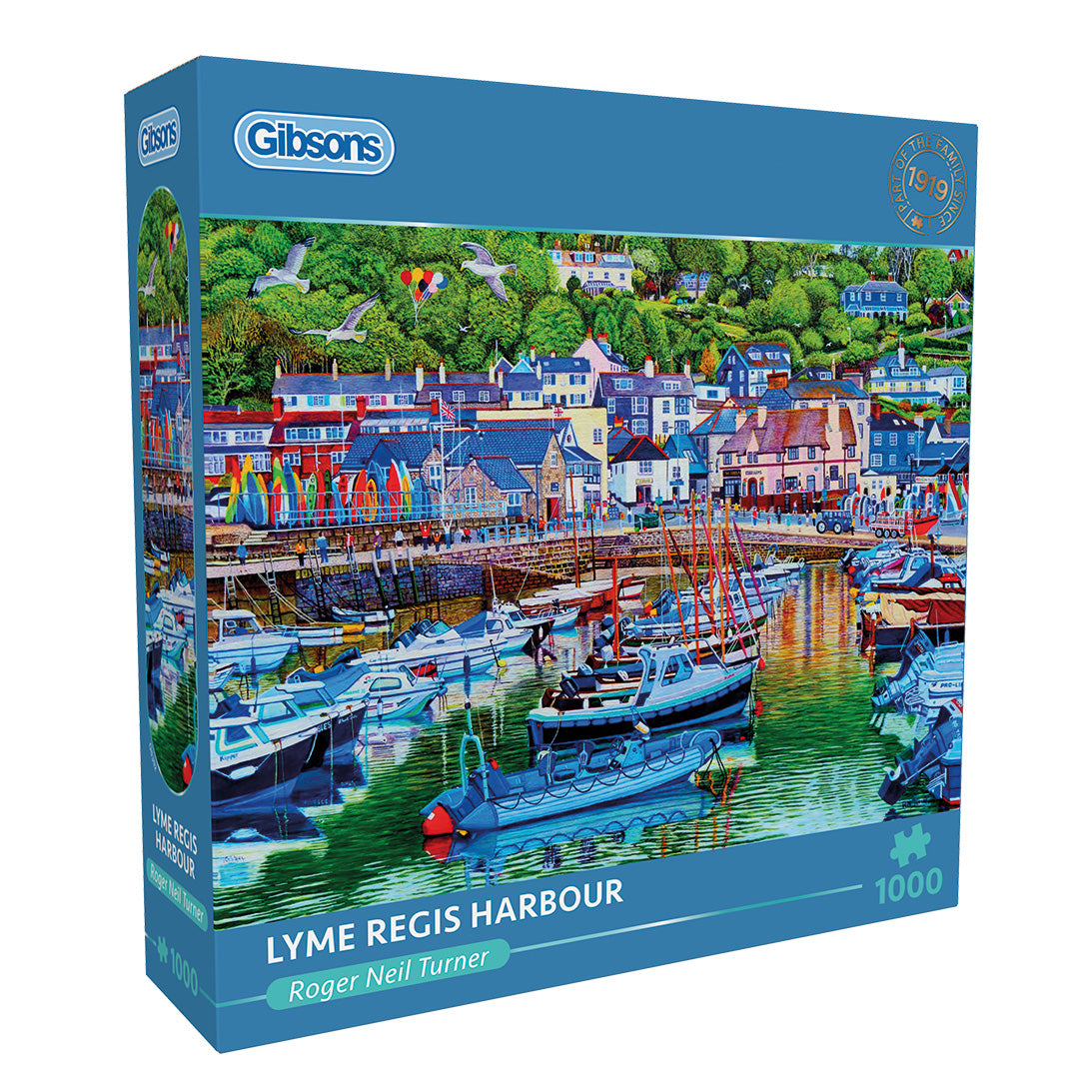 Gibsons - Lyme Regis Harbour - 1000 Piece Jigsaw Puzzle