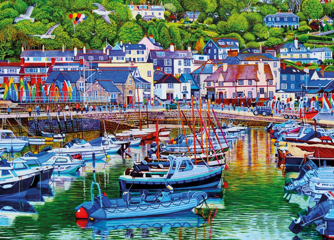 Lyme Regis Harbour – 1000 Piece Jigsaw Puzzle (Gibsons)