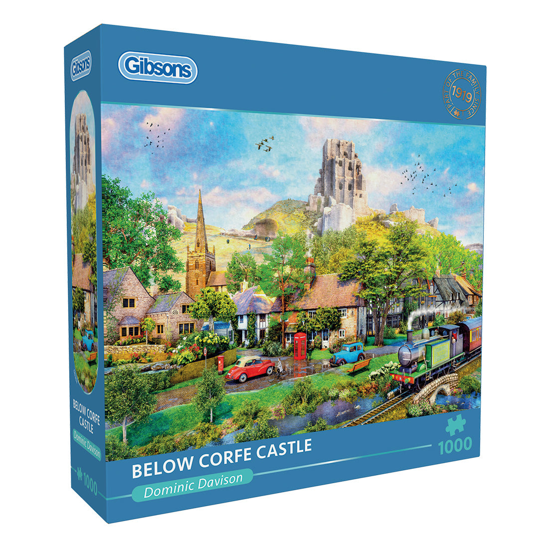 Below Corfe Castle – 1000 Piece Jigsaw Puzzle (Gibsons)