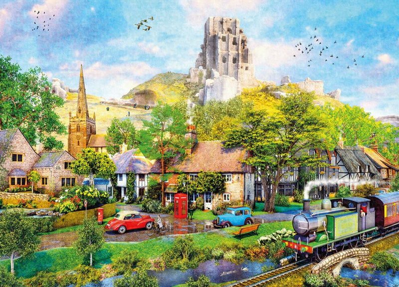 Below Corfe Castle – 1000 Piece Jigsaw Puzzle (Gibsons)