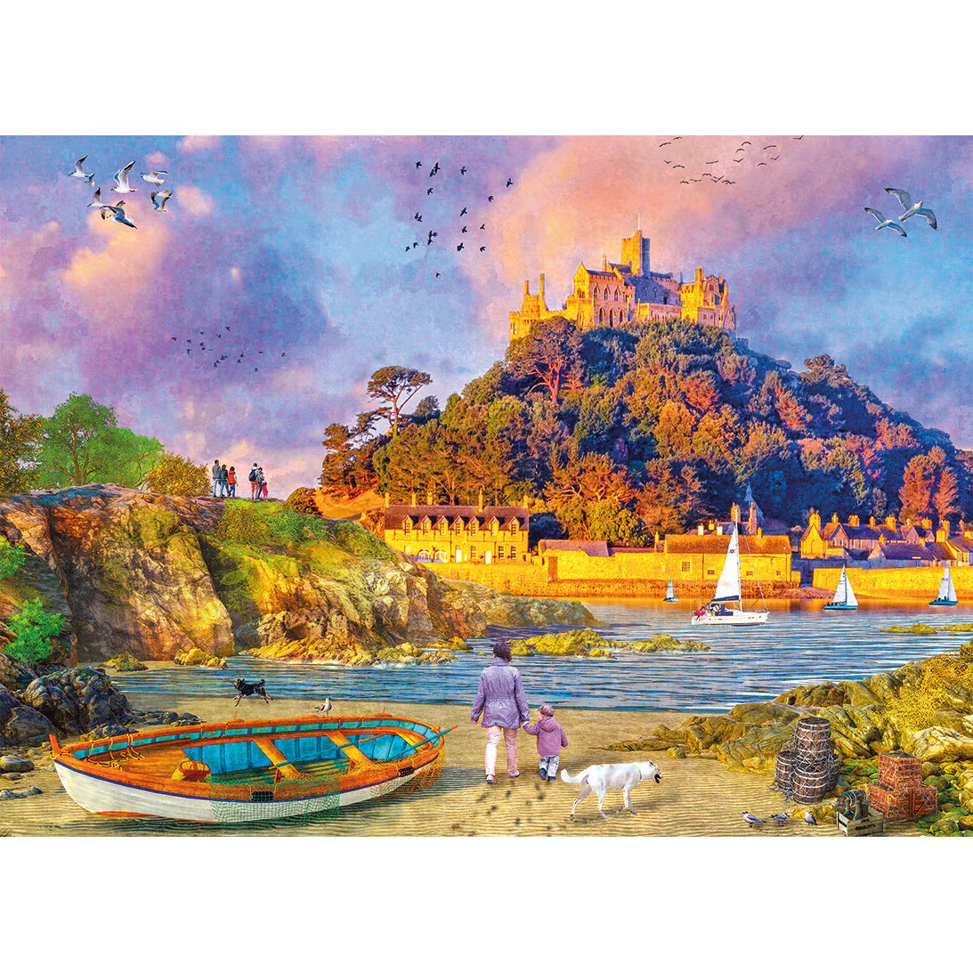St Michael's Mount by Dominic Davison - 1000 Piece Jigsaw Puzzle (Gibsons)