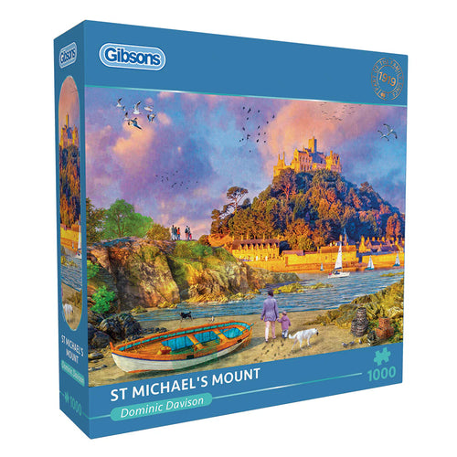 St Michael's Mount by Dominic Davison - 1000 Piece Jigsaw Puzzle (Gibsons) - Completed Puzzle