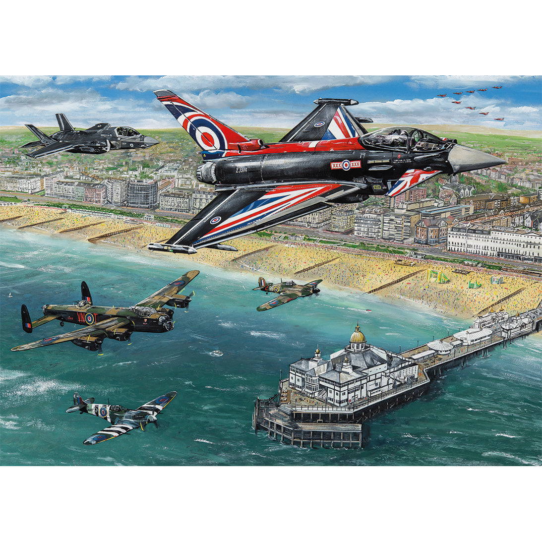 ** Pre-Order ** Gibsons - Airshow over Eastbourne - 1000 Piece Jigsaw Puzzle