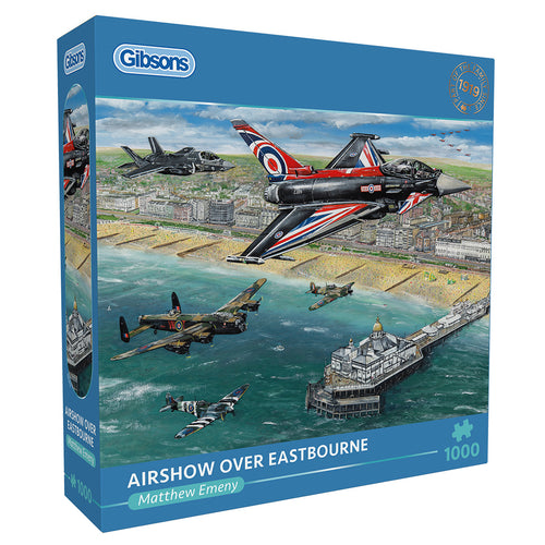 Airshow over Eastbourne – 1000 Piece Jigsaw Puzzle (Gibsons) - Completed Puzzle