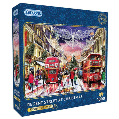 Gibsons - Regent Street at Christmas - 1000 Piece Jigsaw Puzzle