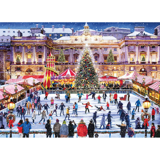 Gibsons - Skating at Somerset House - 1000 Piece Jigsaw Puzzle