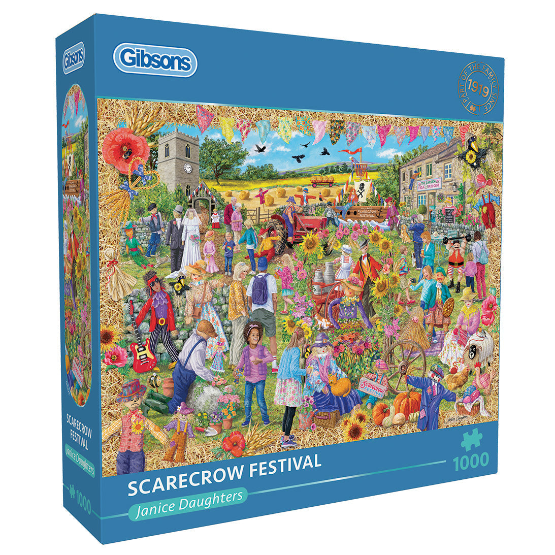 Box, turned right: Scarecrow Festival – 1000 Piece Jigsaw Puzzle (Gibsons)