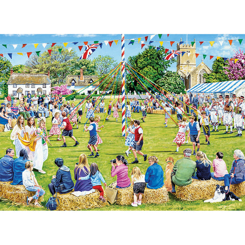 Around the Maypole – 1000 Piece Jigsaw Puzzle (Gibsons)