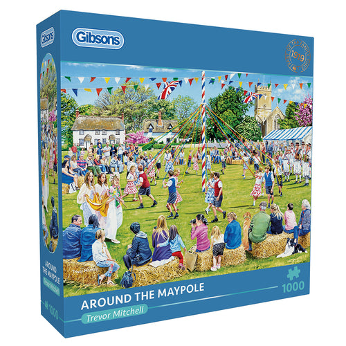 Around the Maypole – 1000 Piece Jigsaw Puzzle (Gibsons) - Completed Puzzle