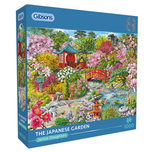 The Japanese Garden – 1000 Piece Jigsaw Puzzle (Gibsons) - Completed Puzzle