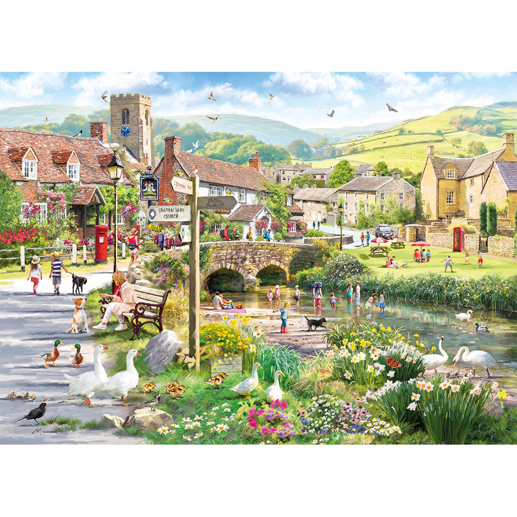 Puddle Ducks & Paddling – 1000 Piece Jigsaw Puzzle (Gibsons)