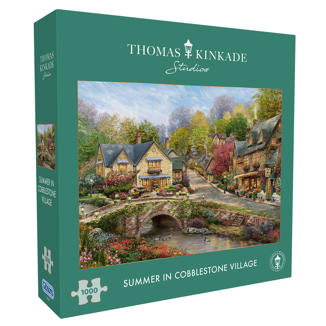 Gibsons - Summer in Cobblestone Village - 1000 Piece Jigsaw Puzzle