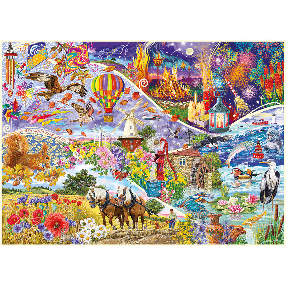 Elemental – 1000 Piece Jigsaw Puzzle (Gibsons)