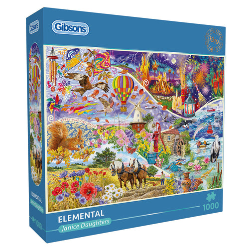 Elemental – 1000 Piece Jigsaw Puzzle (Gibsons) - Image 2