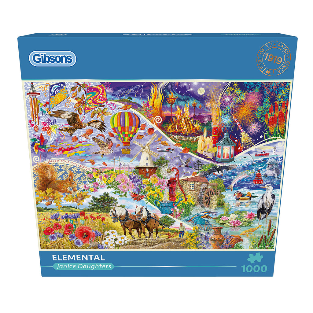 Elemental – 1000 Piece Jigsaw Puzzle (Gibsons)