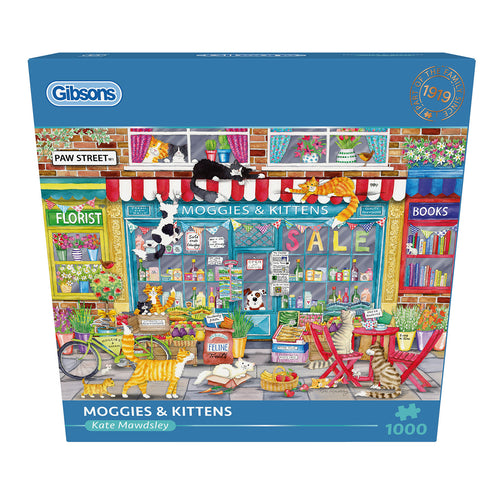 Moggies & Kittens – 1000 Piece Jigsaw Puzzle (Gibsons) - Image 2