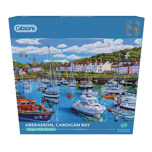 Aberaeron, Cardigan Bay – 1000 Piece Jigsaw Puzzle (Gibsons) - Image 2