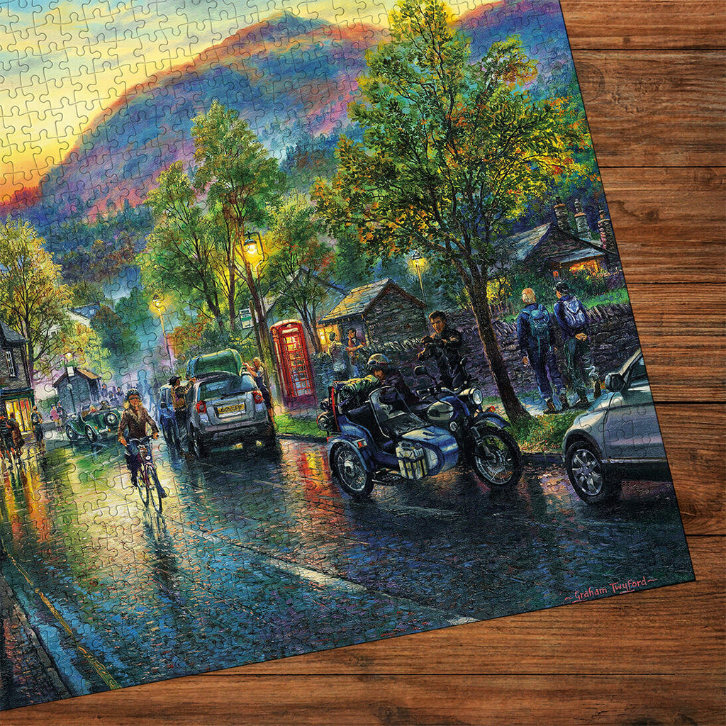 Puzzle in progress: Grasmere by Twilight by Graham Twyford – 1000 Piece Jigsaw Puzzle (Gibsons)