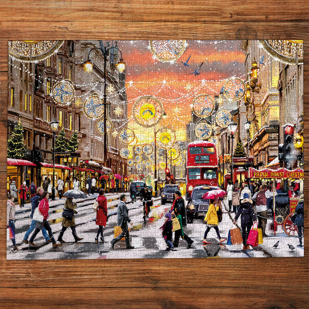 Made up: Holiday Hustle by Richard Macneil – 1000 Piece Jigsaw Puzzle (Gibsons)
