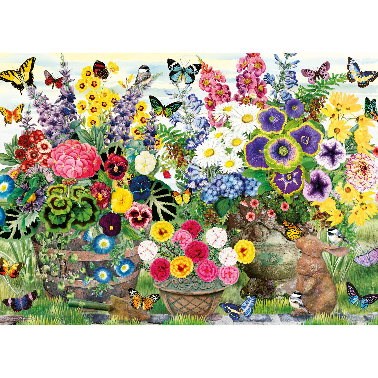Garden Party by Barbara Anderson - 1000 Piece Jigsaw Puzzle (Gibsons)
