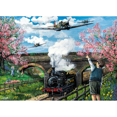 Spitfire Surprise by Matthew Emeny - 1000 Piece Jigsaw Puzzle (Gibsons)