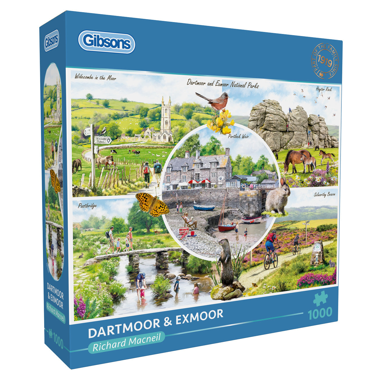 Dartmoor & Exmoor by Richard Macneil - 1000 Piece Jigsaw Puzzle (Gibsons)