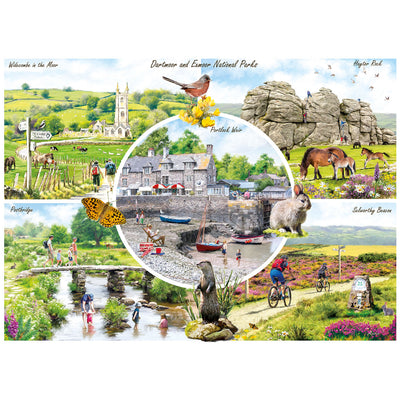 Dartmoor & Exmoor by Richard Macneil - 1000 Piece Jigsaw Puzzle (Gibsons)