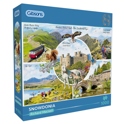Snowdonia by Richard Macneil - 1000 Piece Jigsaw Puzzle (Gibsons) - Completed Puzzle