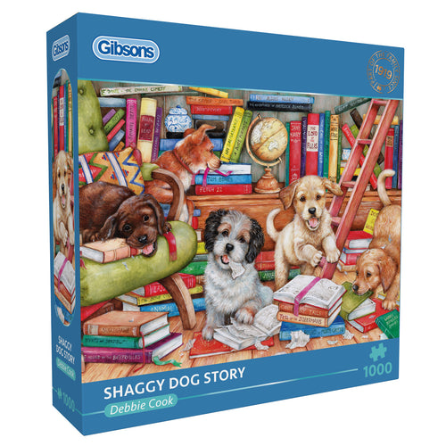 Shaggy Dog Story by Debbie Cook - 1000 Piece Jigsaw Puzzle (Gibsons) - Completed Puzzle