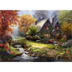 Birdsong Cottage by Thomas Kinkade Studios - 1000 Piece Jigsaw Puzzle (Ceaco)