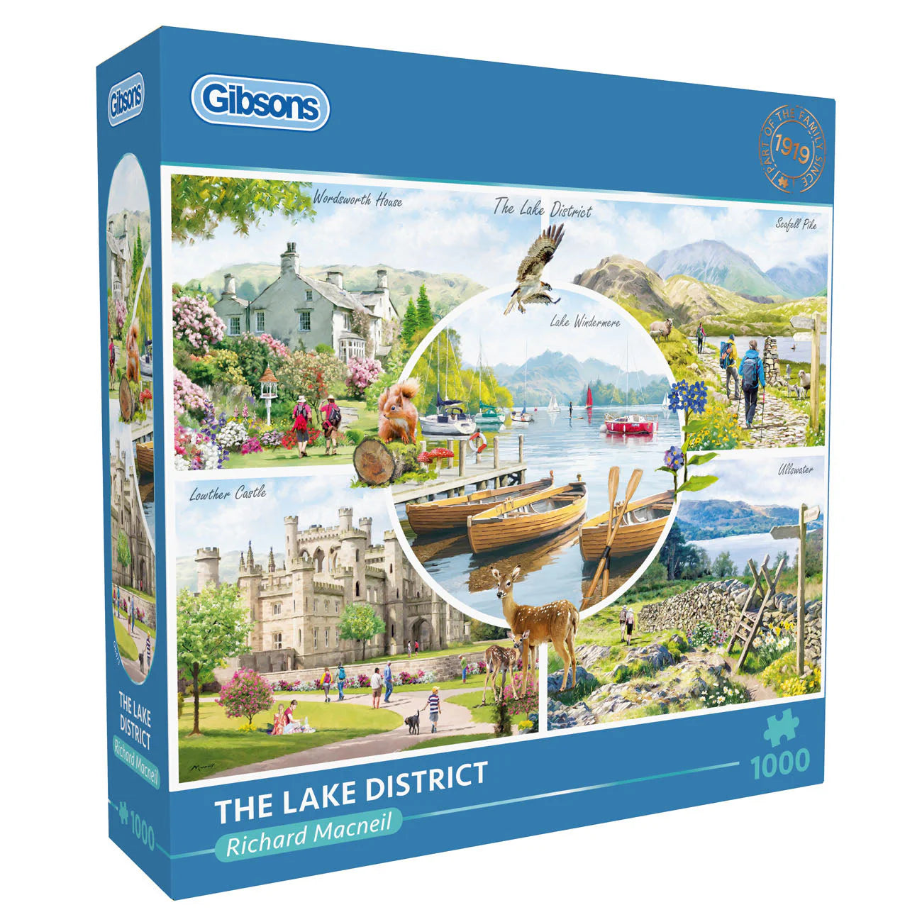 The Lake District by Richard Macneil - 1000 Piece Jigsaw Puzzle (Gibsons)