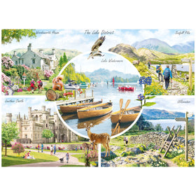 The Lake District by Richard Macneil - 1000 Piece Jigsaw Puzzle (Gibsons)