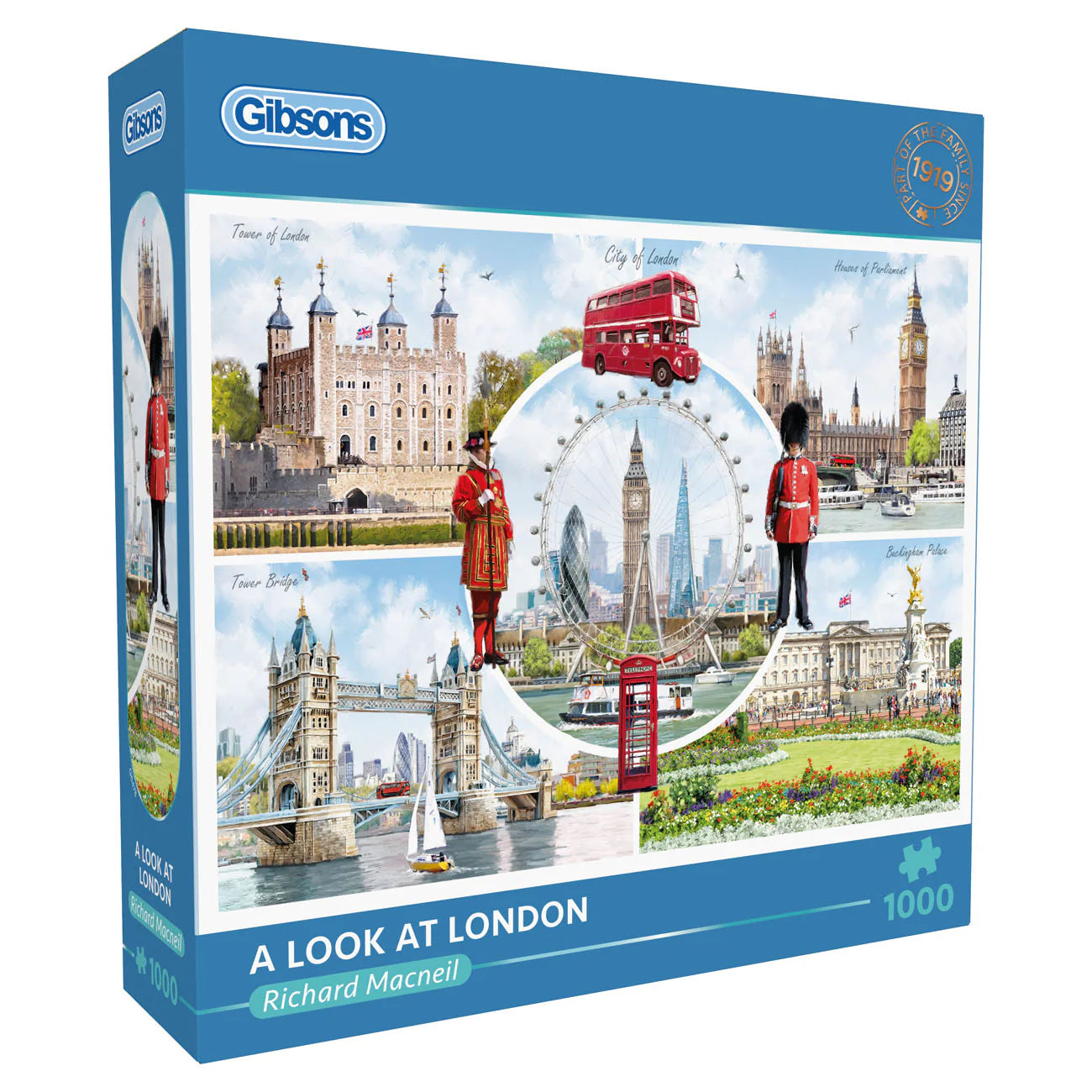 ** Pre-Order ** A Look at London by Richard Macneil - 1000 Piece Jigsaw Puzzle (Gibsons)