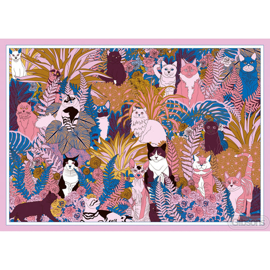 Gibsons - Purrfect Plants - 1000 Piece Jigsaw Puzzle