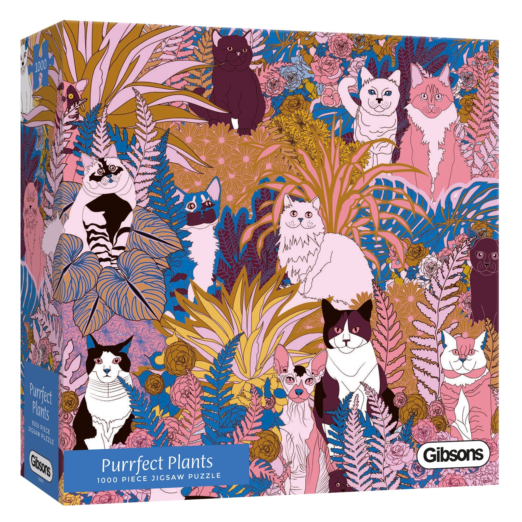 Purrfect Plants – 1000 Piece Jigsaw Puzzle (Gibsons)
