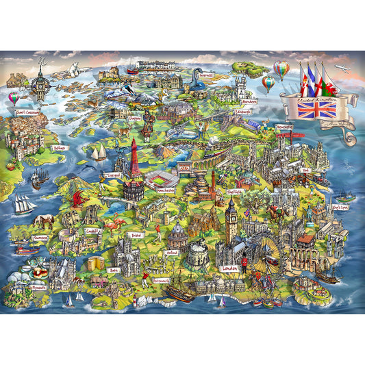 Gibsons - Beautiful Britain - 500 Piece Jigsaw Puzzle