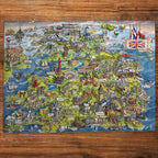 In use: Beautiful Britain – 1000 Piece Jigsaw Puzzle (Gibsons)