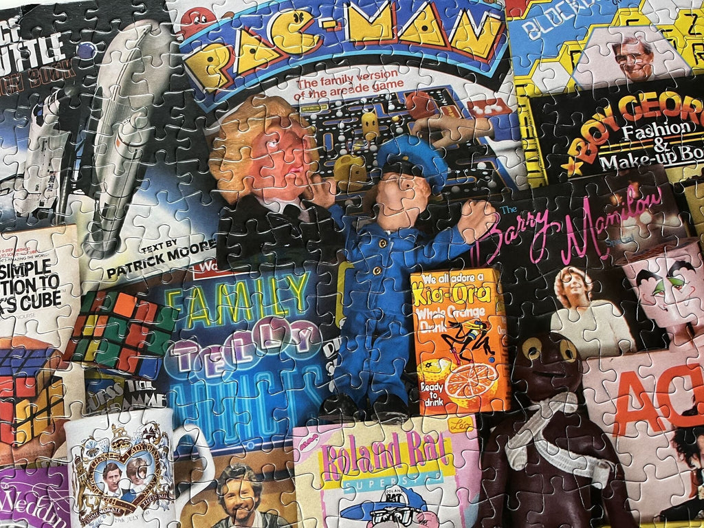 In use: Spirit of the 80s – 1000 Piece Jigsaw Puzzle (Gibsons)