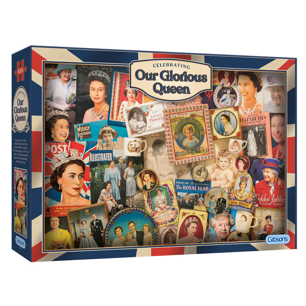 Gibsons - Our Glorious Queen - 1000 Piece Jigsaw Puzzle
