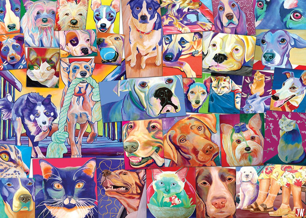 The World of Cats & Dogs – 1000 Piece Jigsaw Puzzle (Gibsons)