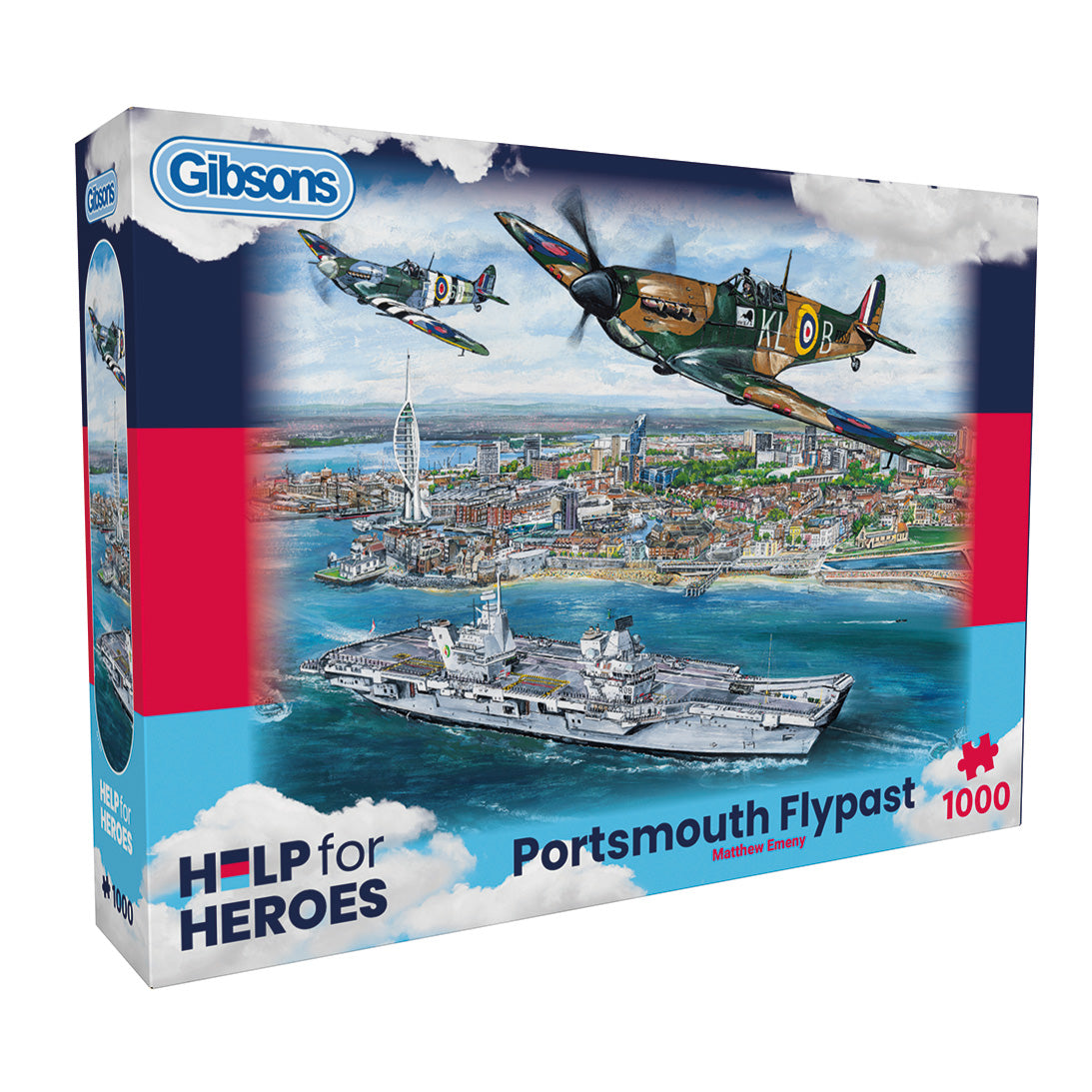 Gibsons - Portsmouth Flypast - 1000 Piece Jigsaw Puzzle